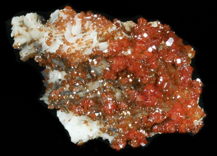 Red Vanadinite Crystal Cluster - Morocco #36984